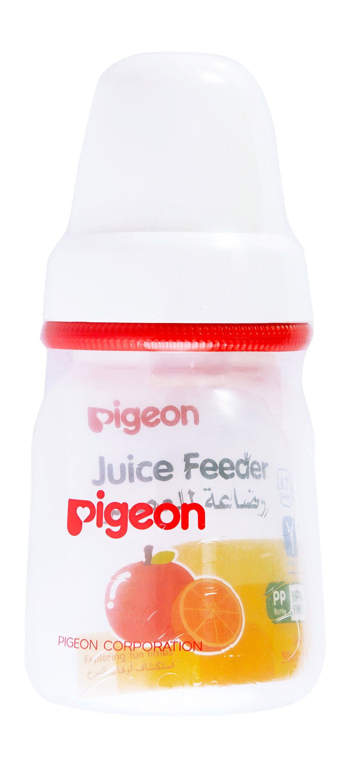 Pigeon Slim Neck White & Red 50ml Juice Feeder (6+ Months), 1 Piece
