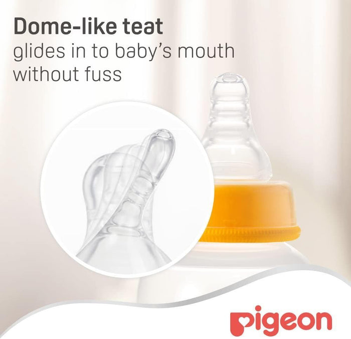 Pigeon Slow Flow Silicon Peristaltic Small Nipples (0-3 Months), 2 Pieces