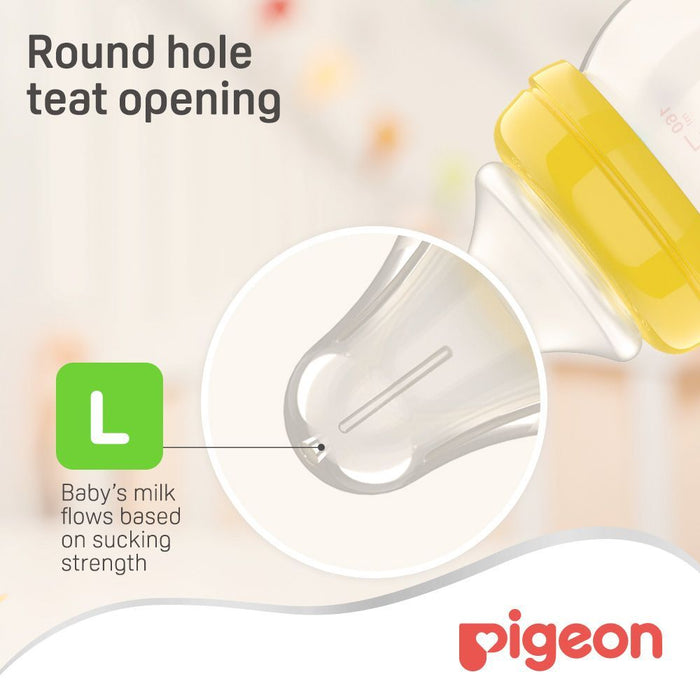 Pigeon SofTouch Peristaltic Plus Anti-Colic Large Silicone Y-Cut Nipples (6+ Months), 2 Pieces