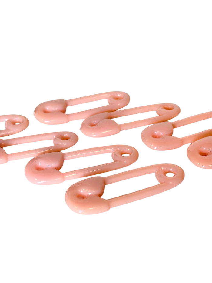 Plastic Baby Safety Pin Favors 2.5"  (72 pieces) Pink