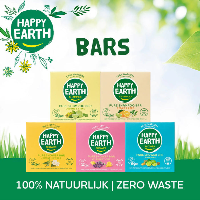 Plastic-free Shower Bar Lavender Ylang Happy Earth