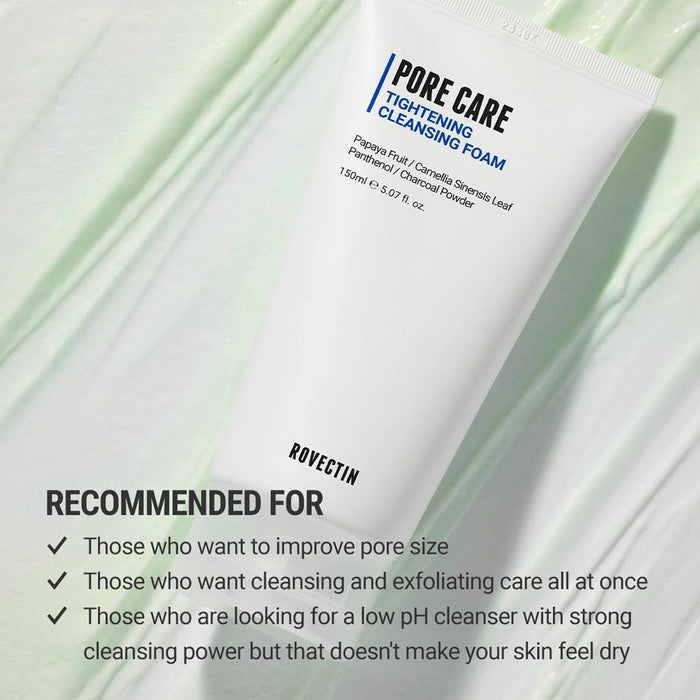 Rovectin Pore Care Tightening Cleansing Foam Nudie Glow Australia