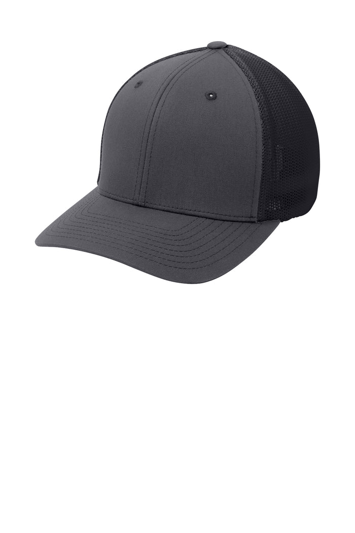 PORT AUTHORITY - HEATHER GREY/GREY STEEL MESH HAT