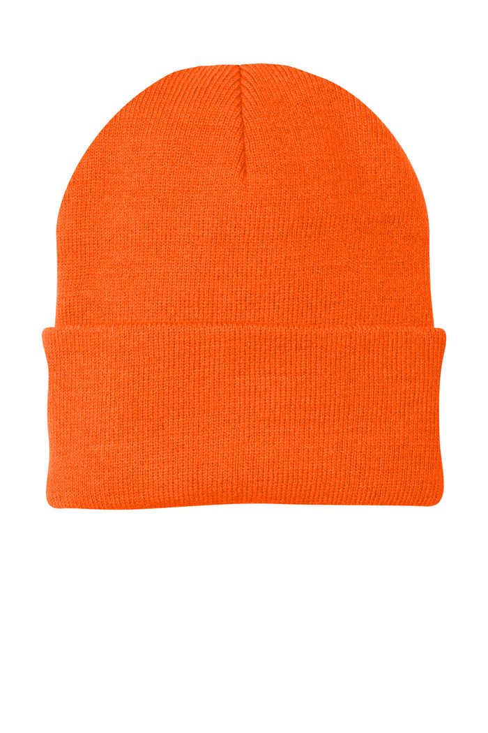 PORT AUTHORITY - NEON ORANGE KNIT CAP