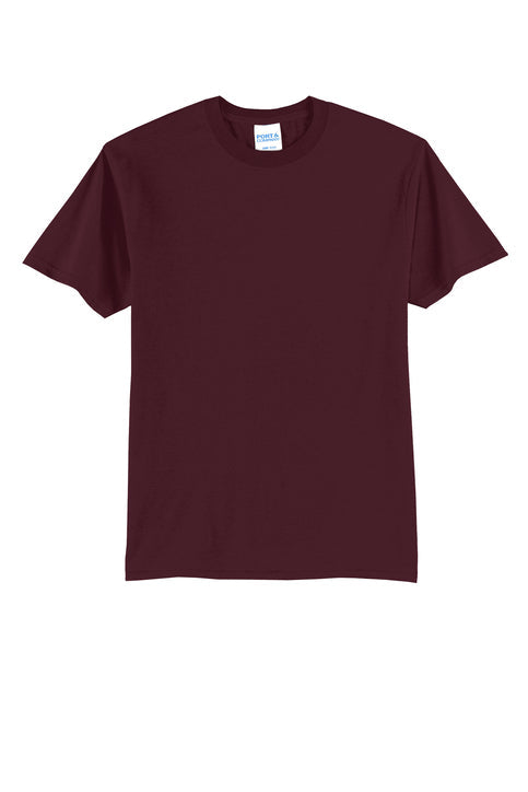 PORT & CO - ATHLETIC MAROON CORE BLEND TEE