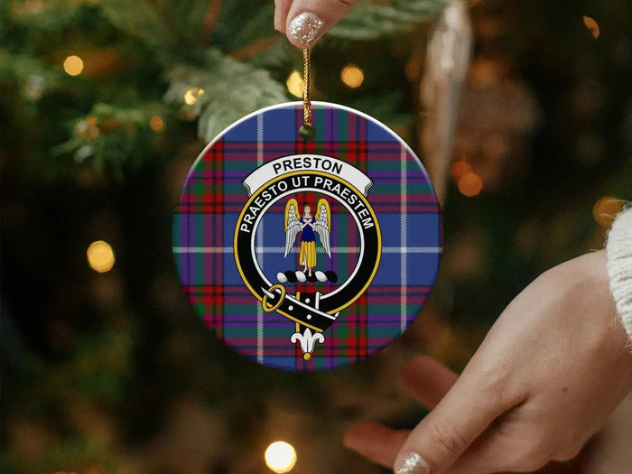 Preston Praesto Ut Praestem Christmas Ornament