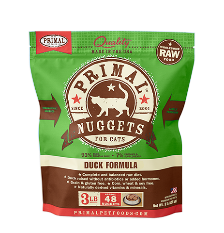 Primal Raw Frozen Feline Duck Formula 3LB