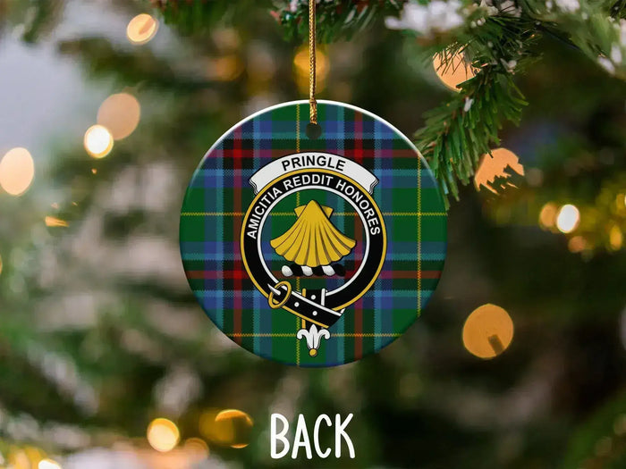 Pringle Amicitia Reddit Honores ornament — double-sided UV LED print on ceramic disc