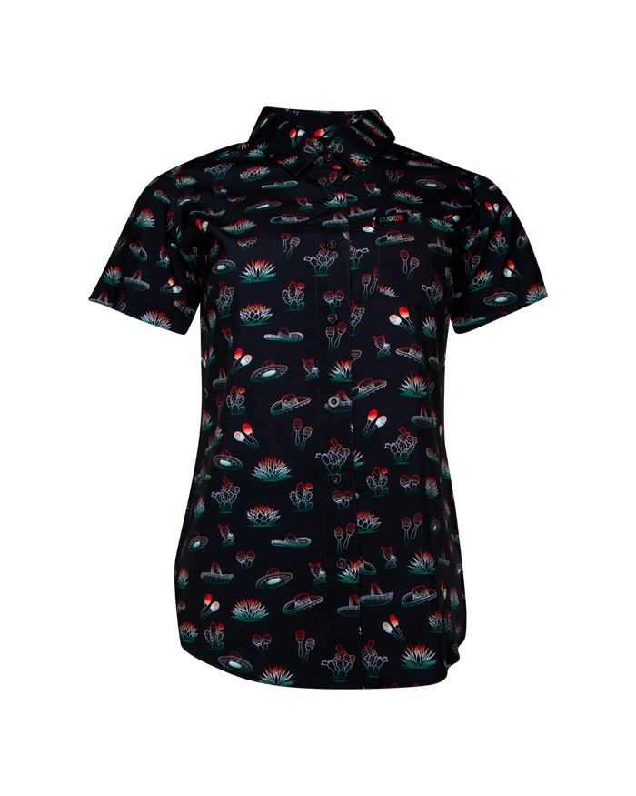 Puebla Women's Short Sleeve Party Shirt