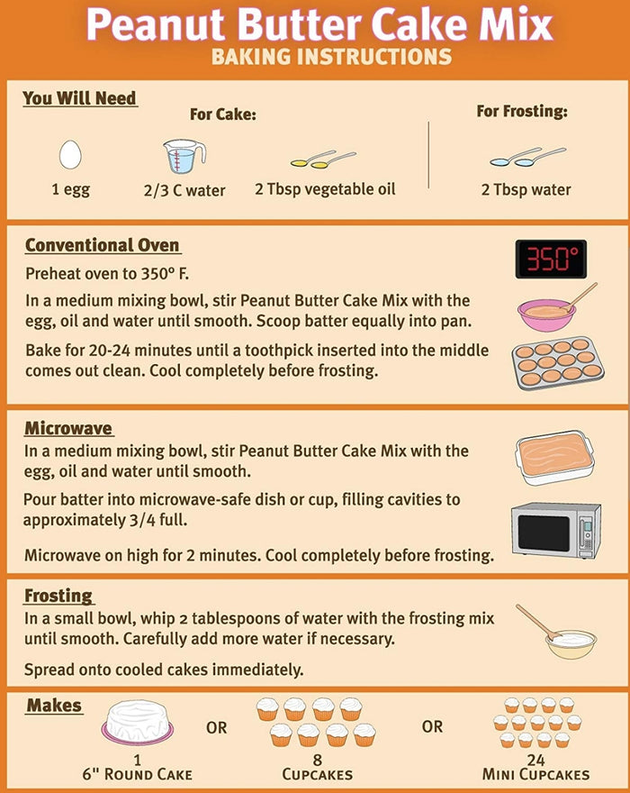 Puppy Cake Mix - Peanut Butter Cake Mix and Frosting for Dogs