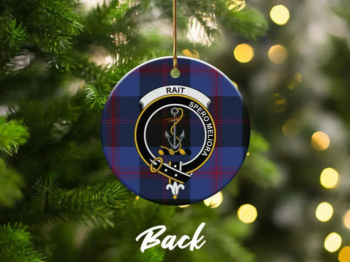 Spero Meliora Tartan Christmas Ornament