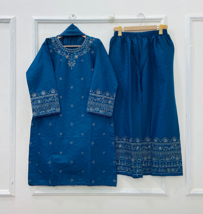 Rang-e-Eid 3PC (Cotton) D-532