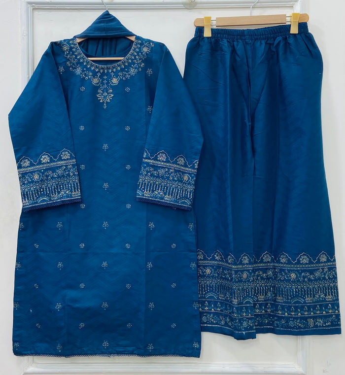 Rang-e-Eid 3PC (Cotton) D-532
