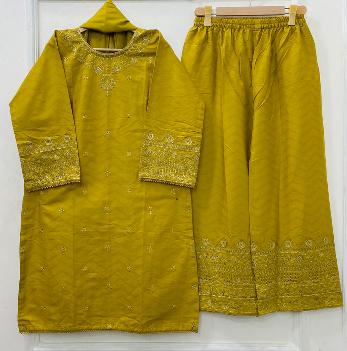 Rang-e-Eid 3PC (Cotton) D-532