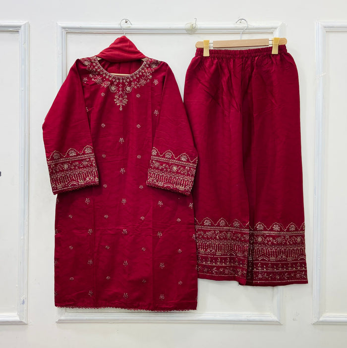 Rang-e-Eid 3PC (Cotton) D-532