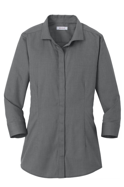 RED HOUSE - BLACK - WOMENS 3/4 SLEEVE NON-IRON SHIRT  *