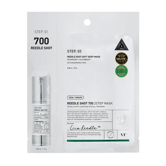 VT Cosmetics Mild Reedle Shot 700 2-Step Mask Nudie Glow Australia