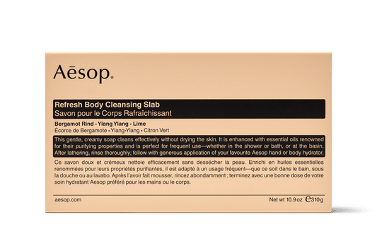 310g box of Aesop Refresh Body Cleansing Slab
