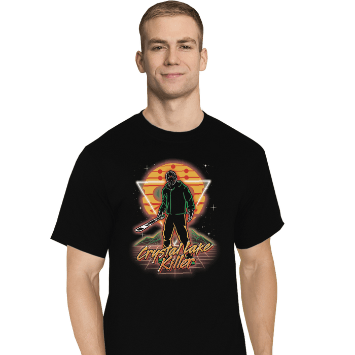 Shirts T-Shirts, Tall / Large / Black Retro Camper Killer