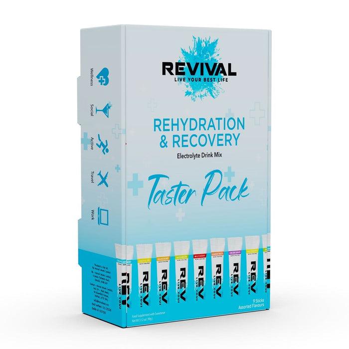 Revival Rehydration & Recovery Electrolyte Drink - Taster Pack - 9 Flavours