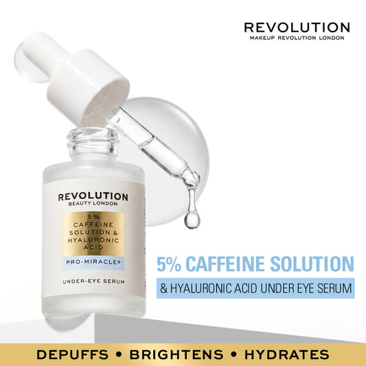 Revolution Pro Miracle 5% Caffeine Solution & Hyaluronic Acid Under Eye Serum