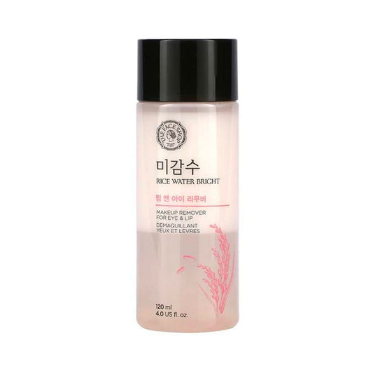 The Face Shop Rice Water Bright Lip & Eye Makeup Remover Nudie Glow Australia