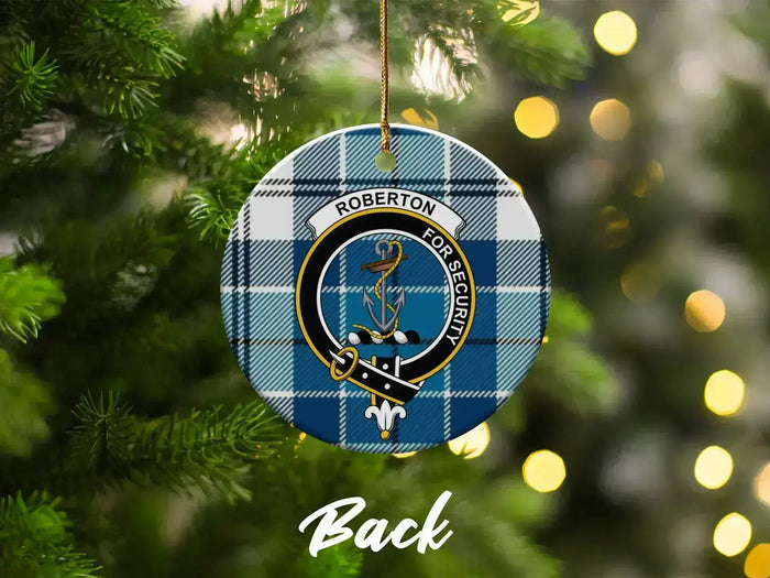 Tartan Security-Themed Roberton Holiday Ornament