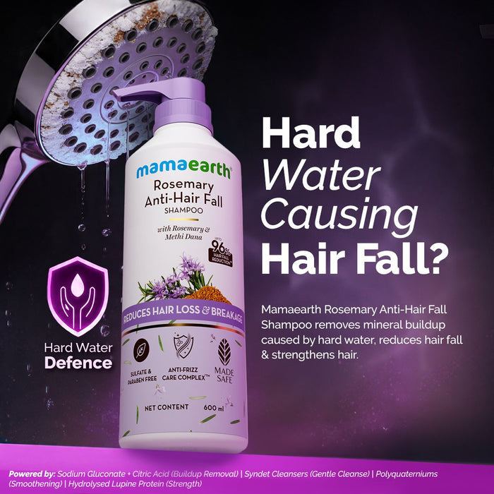 Mamaearth rosemary shampoo 3x stronger hair formula