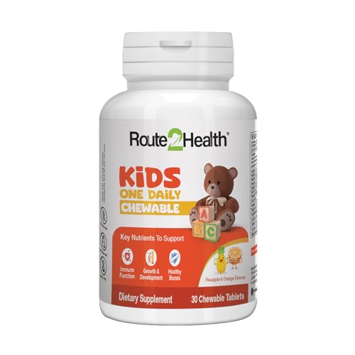 Route 2 Health Kids Multivitamins - 30 Chewables, Pineapple & Orange Flavor