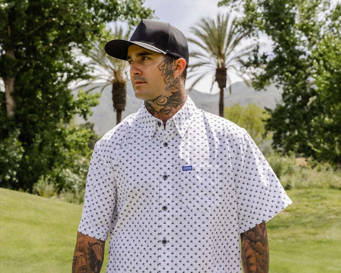 Royal Palms Short Sleeve Party Shirt