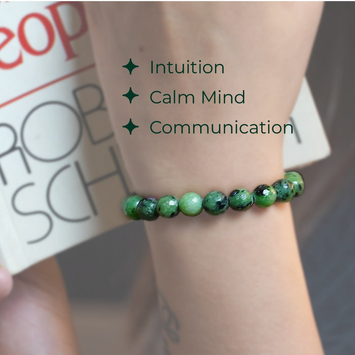 Ruby Zoisite Diamond Cut Bracelet – Passion Meets Purpose