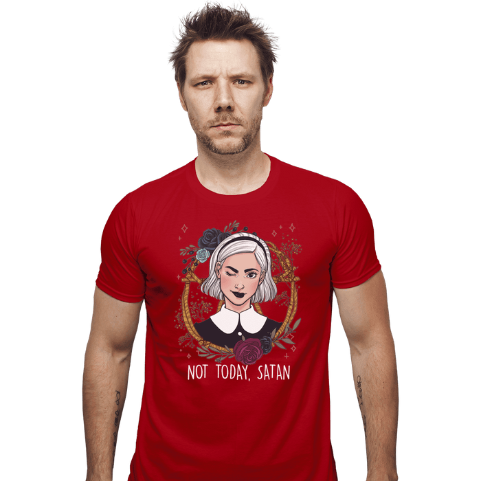 Shirts Fitted Shirts, Mens / Small / Red Sabrina Not Today