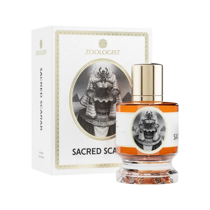 Zoologist Sacred Scarab Extrait de Parfum bottle and box packaging