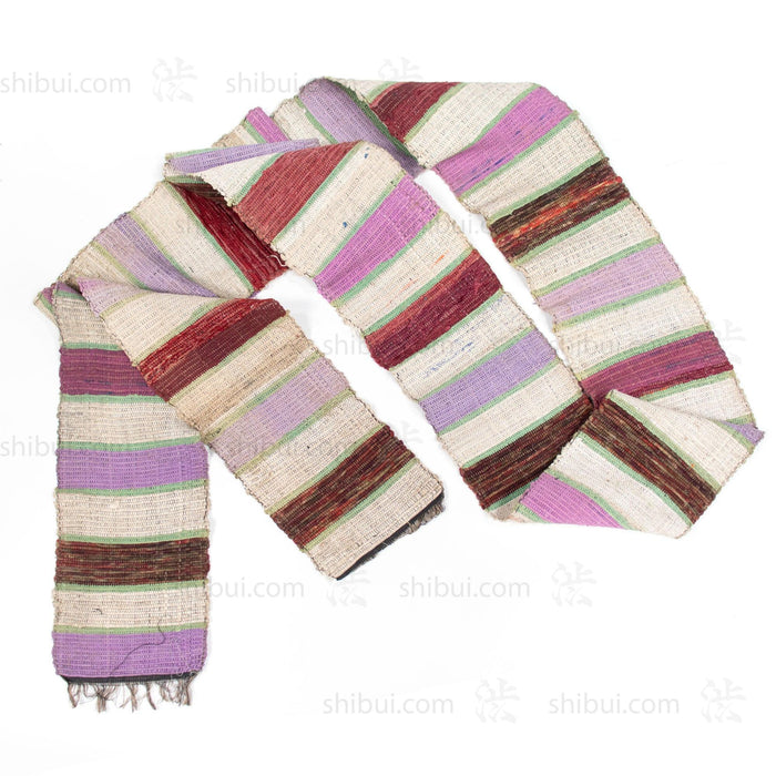 Sakiori Obi | Recycled Silk Upcycled Ragweave Belt