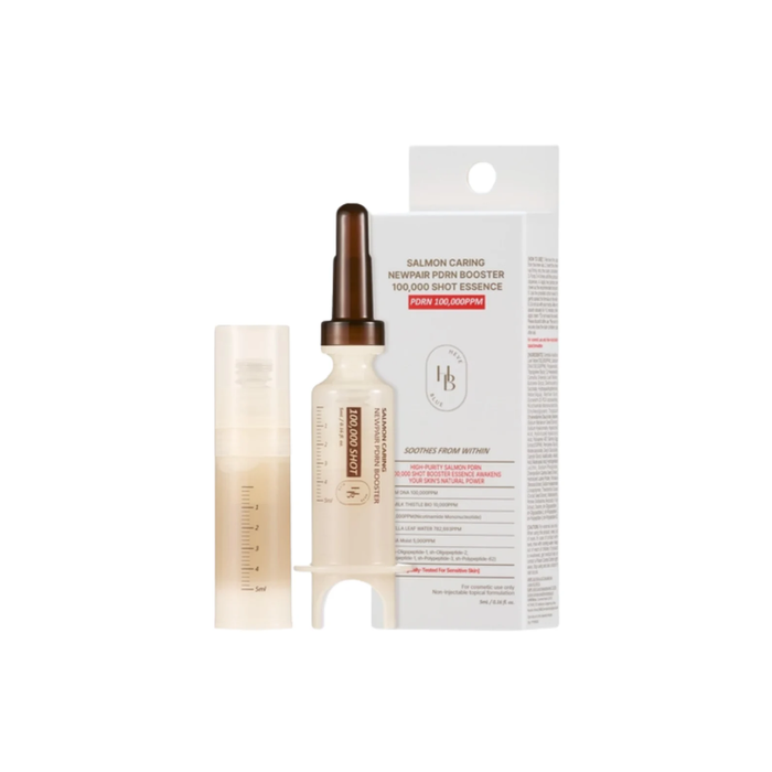 Heveblue Salmon Caring Centella Newpair PDRN Booster 100,000 Shot Essence Nudie Glow Australia