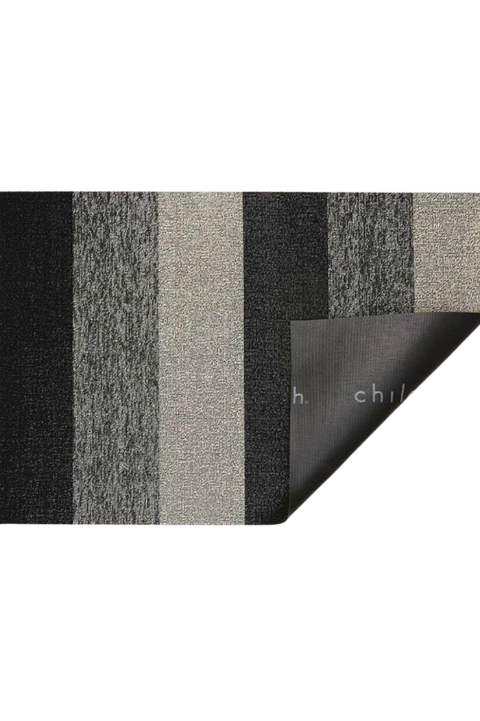 Salt + Pepper Marbled Stripe Shag Mat-Chilewich-ECOVIBE