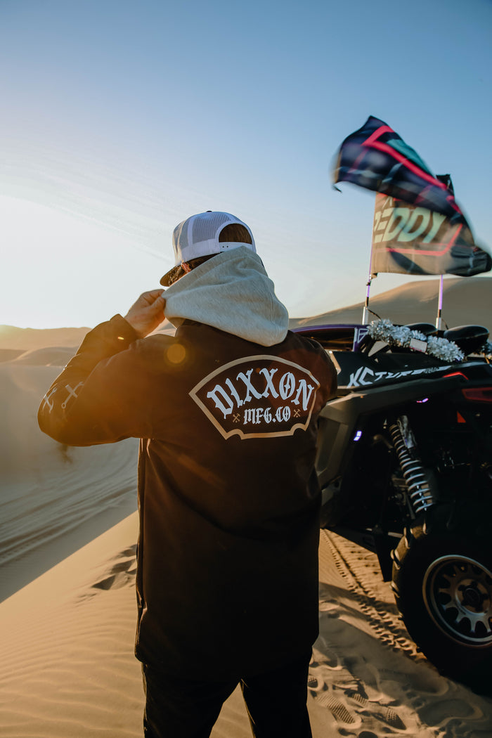Salty Patch Coaches Jacket - White/Gold / Black