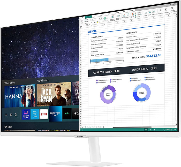 Samsung 27- M5 Series LED Computer Monitor and Streaming TV LS27AM501NNXZA (2021)