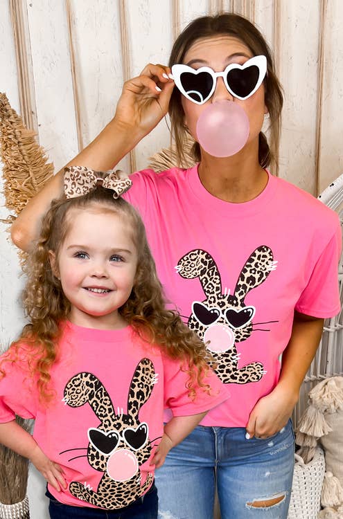 Sassy Easter Bunny T-Shirt Girls 4/5