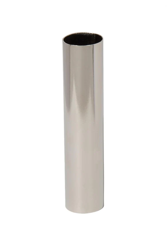 Seamless Nickel Plated Steel Candelabra Sized Candle Cover, Choice of Size (19851N)
