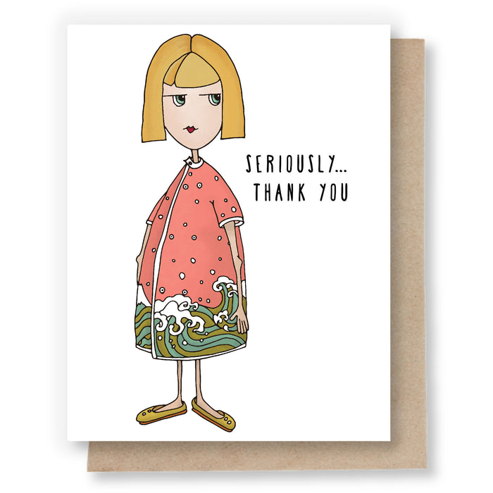 Seriously Thank You Card by Sweet Pea Cole