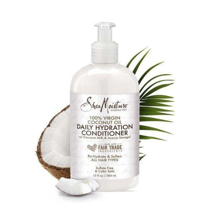 Shea Moisture 100% Virgin Coconut Oil Daily Hydration Conditioner Nourish and Detangle 384ml Shea Moisture