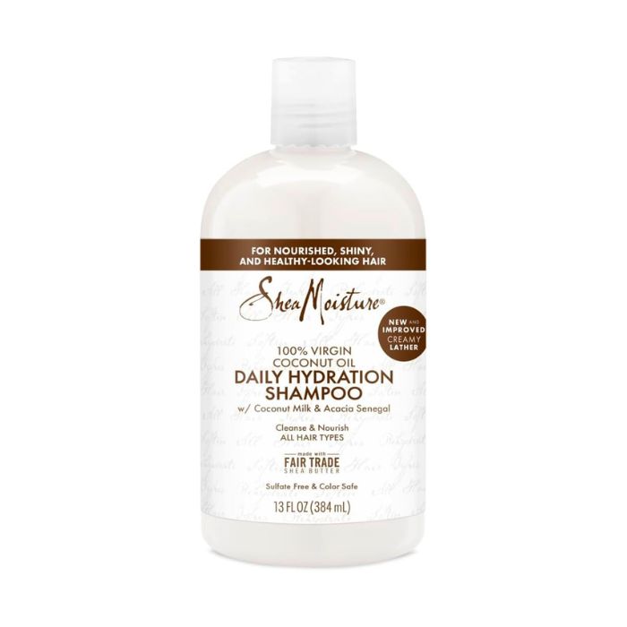 Shea Moisture 100% Virgin Coconut Oil Daily Hydration Shampoo Sulphate-Free Moisturizing Cleanser 384ml Shea Moisture