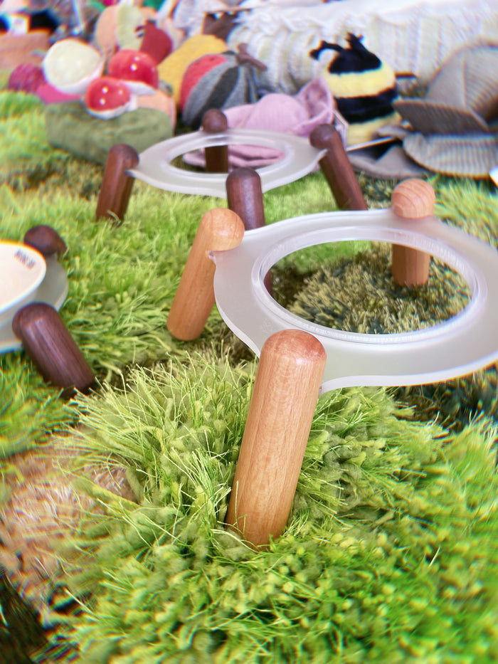 Shimanto Solid Wood&Acrylic Bowl Stand