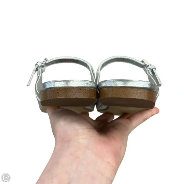 Shoes Flats By J. Crew In Silver, Size: 8