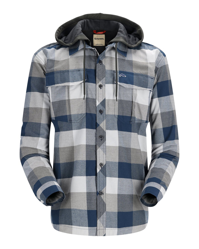 Simms Coldweather Hoody - Navy Buffalo Plaid
