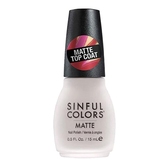 SinfulColors Matte Nail Polish 15ml 2565 MATTIFLY TOP COAT
