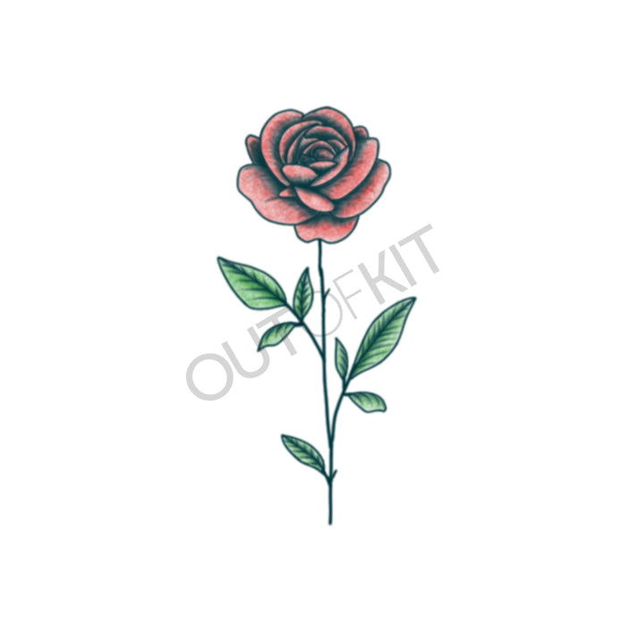 Single Rose Tattoo