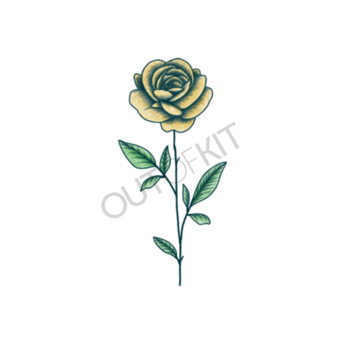 Single Rose Tattoo