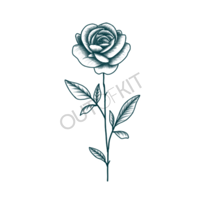 Single Rose Tattoo